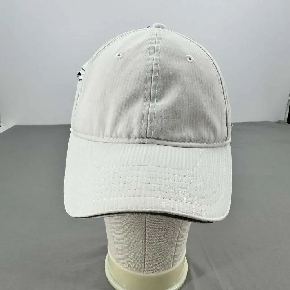 Lululemon Athletica Fast Pace Run Hat White Silver Metal Logo